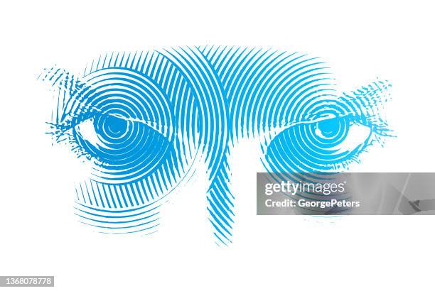 angry eyes - vicious circle stock illustrations
