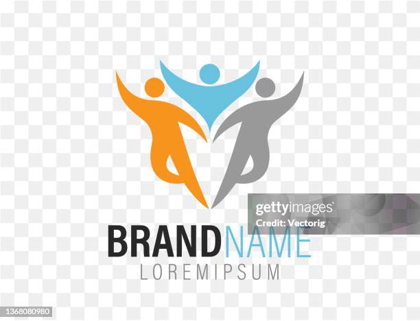 family and kids design element - leader logo stock illustrations
