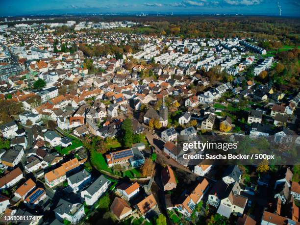 Aerial City View Of Dreieich Sprendlingen Germany Dreieich Germany
