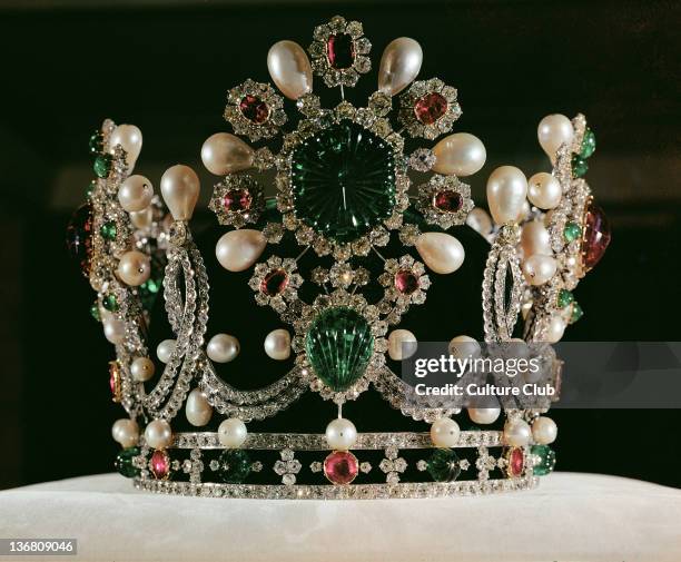 The Crown of Empress Farah Pahlavi created for the coronation of Muhammed Reza Shah by Van Cleef and Arpels, 1967