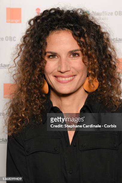 Actress Barbara Cabrita attends the "Trophees Du Film Francais" photocall at Hotel Intercontinental Opera on February 01, 2022 in Paris, France.