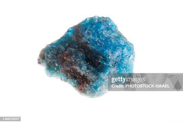 blue apatite - phosphate mineral stock pictures, royalty-free photos & images