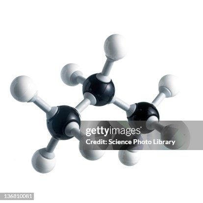 Propane molecule Propane molecule