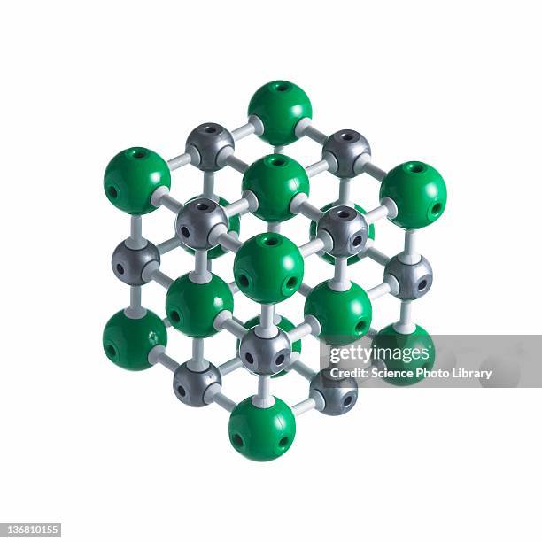 sodium chloride lattice - rock salt stock illustrations