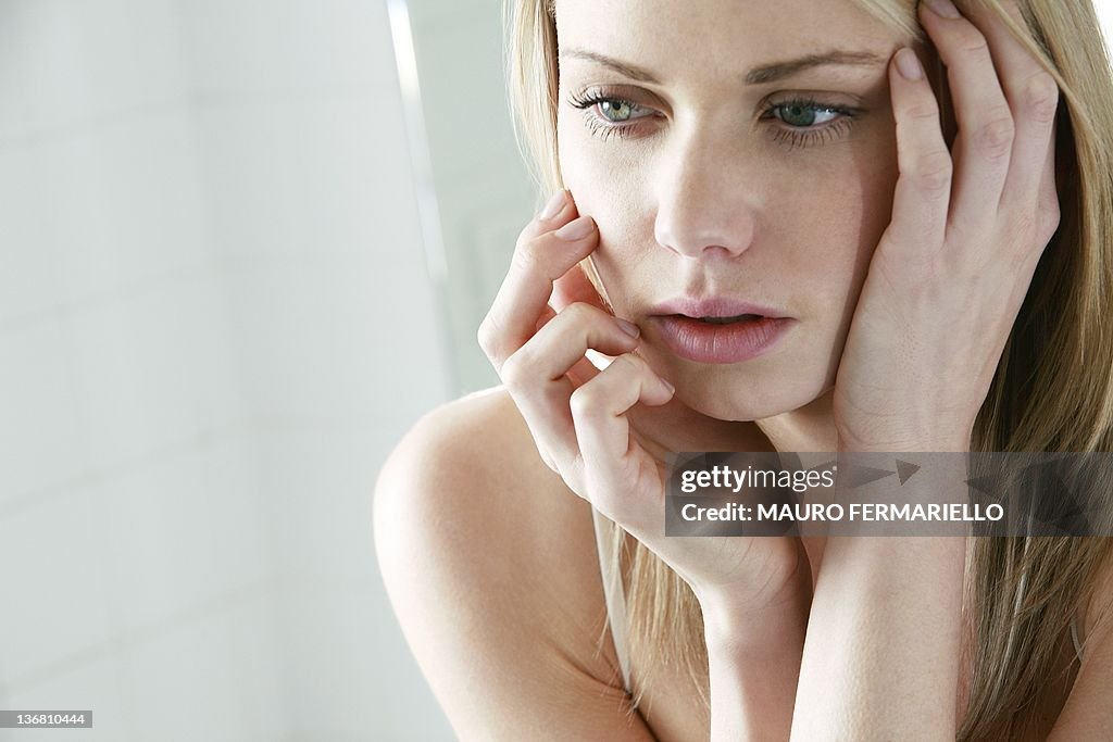 Upset young woman