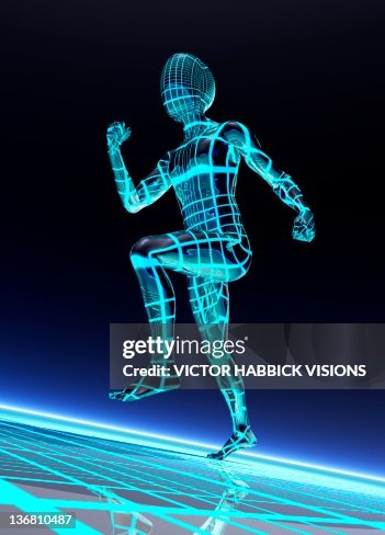 Humanoid robot, artwork Humanoid robot, artwork