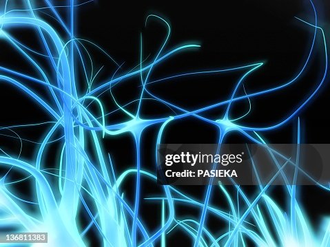 Neural network, computer artwork Neural network, computer artwork