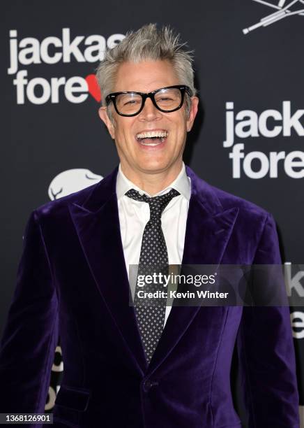 Johnny Knoxville attends the U.S. Premiere of "Jackass Forever" at TCL Chinese Theatre on February 01, 2022 in Hollywood, California.