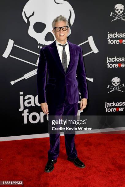 Johnny Knoxville attends the U.S. Premiere of "Jackass Forever" at TCL Chinese Theatre on February 01, 2022 in Hollywood, California.