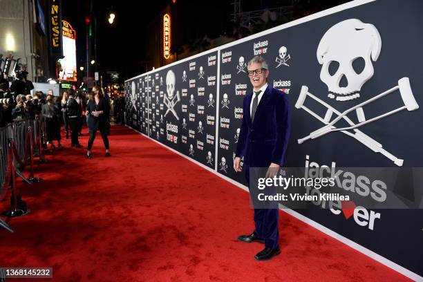 Johnny Knoxville attends the U.S. Premiere of "jackass forever" at TCL Chinese Theatre on February 01, 2022 in Hollywood, California.