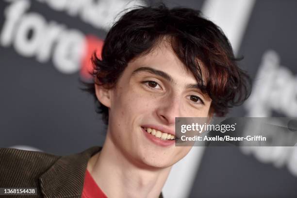 Finn Wolfhard attends the U.S. Premiere of "Jackass Forever" at TCL Chinese Theatre on February 01, 2022 in Hollywood, California.