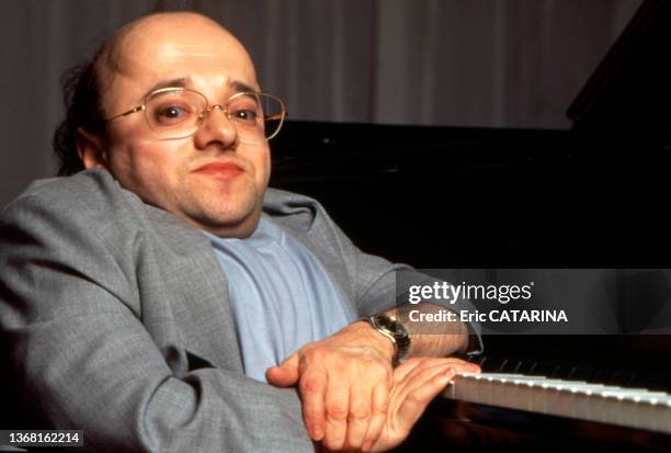 Portrait de Michel Petrucciani, en février 1996, à Monaco.