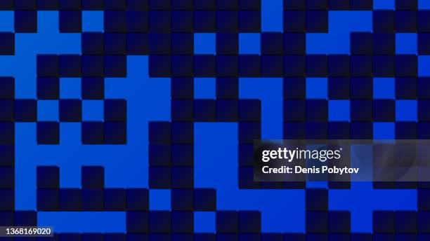colorful bright chaotic background - multicolored square mosaic tiles. - empty bathroom background stock illustrations