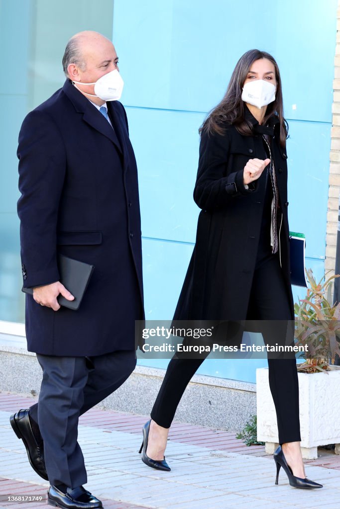 Queen Letizia Attends Working Meeting With Unicef Spain
