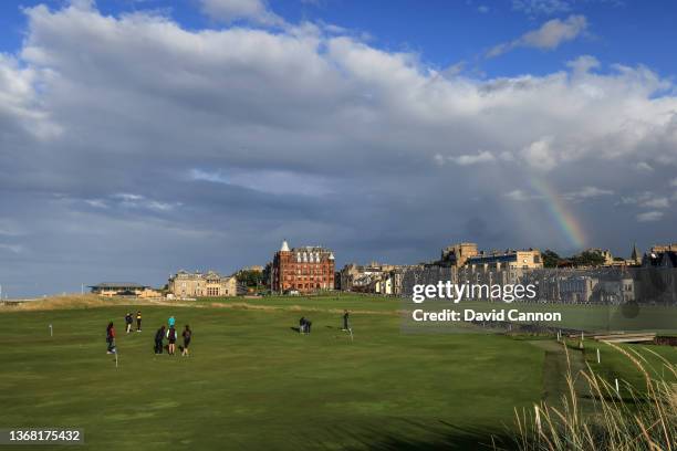 General view of the Himalayas Putting Green beside the second hole on The Old Course at St Andrews on August 14, 2021 in St Andrews, Scotland.