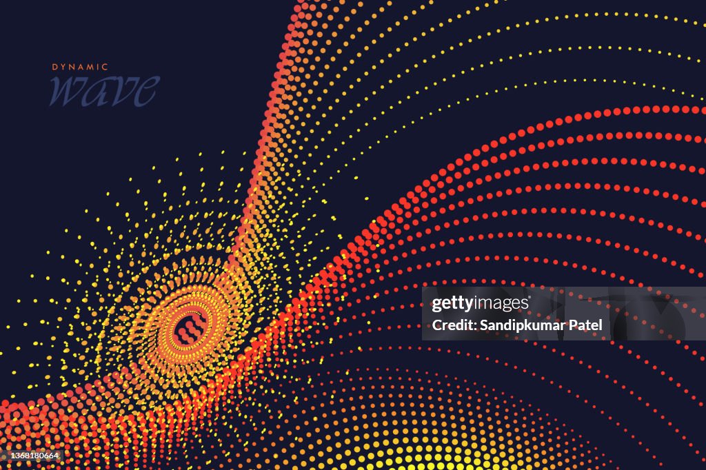 Vector Pattern Wave Tech Digital Abstract Wave Pattern Technology Background High-Res Vector Graphic ...
