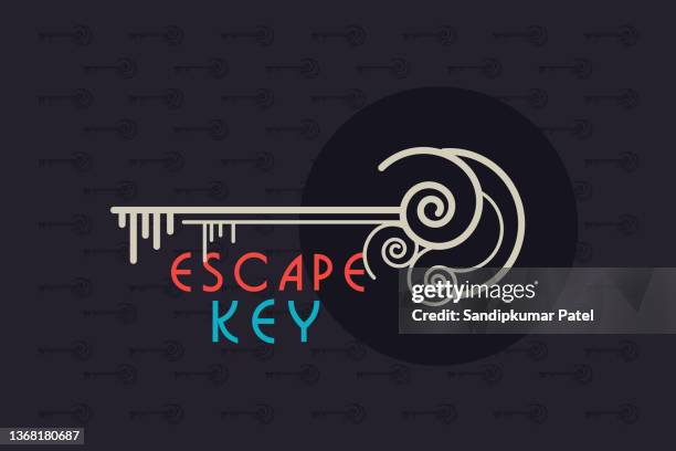 master key icon isolated on dark background - locksmith logo stock illustrations