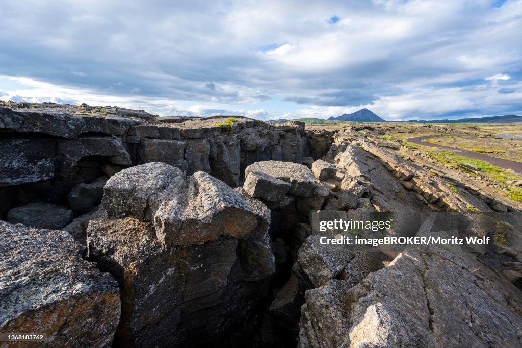 Continental rift between North American and Eurasian Plate, Mid-Atlantic Ridge, Rift Valley, Silfra Fissure, Krafla, North Iceland, Iceland