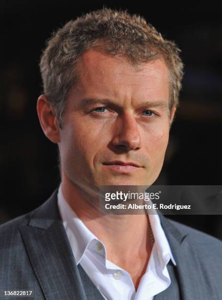 Actor James Badge Dale arrives to the premiere of Open Road Films' "The Grey" on January 11, 2012 in Los Angeles, California.