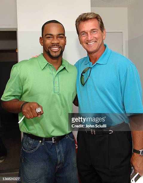 Antwaan Randle El and Joe Theismann during ESPY Style Lounge - Day 3 at Mondrian Hotel in Los Angeles, CA, United States.