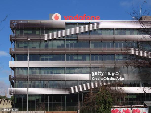 Vodafone headquarters on December 27, 2021 in Madrid, Spain.