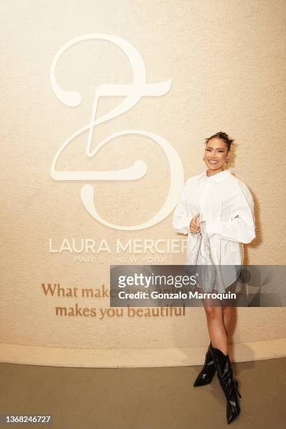 Desi Perkins during the Laura Mercier 25th Anniversary on February 01, 2022 in Los Angeles, California.