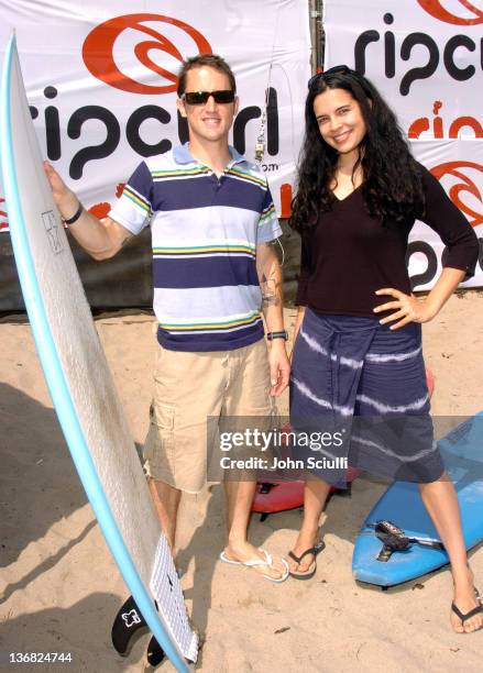 Chris Shiflett of Foo Fighters and Zuleikha Robinson