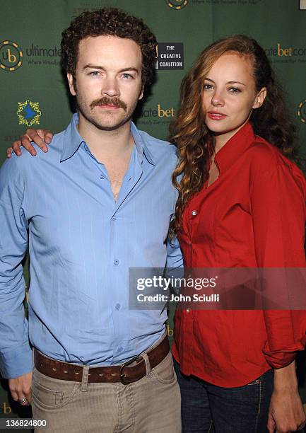 Danny Masterson and Bijou Phillips during Ultimatebet.com, Kari Feinstein and Mike McGuiness Host Celebrity Poker Tournament to Honor Clifton Collins...