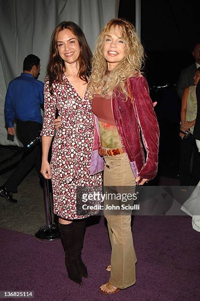 Jennifer Grant and Dyan Cannon during 2nd Annual Lakers Casino Night Benefiting the Lakers Youth Foundation - Red Carpet and Inside at Barker Hanger...
