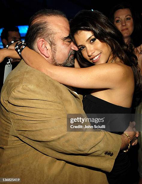 Ken Davitian and Rachel Sterling during 2007 Sports Illustrated Swimsuit Issue Party - Inside at Pacific Design Center in Los Angeles, California,...