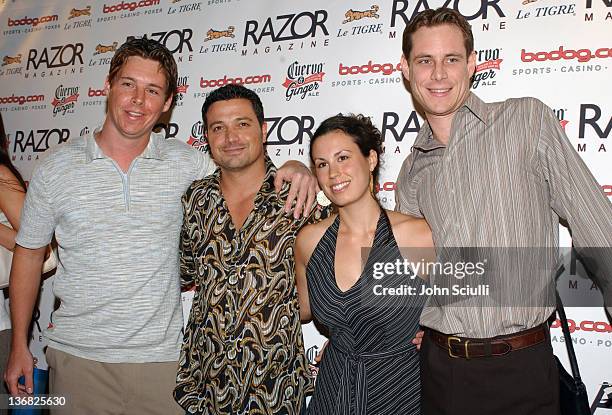 Michael Derek, Richard Botto, editor-in-chief/CEO of Razor Magazine, Hailey Godat and Ryan Mitchell