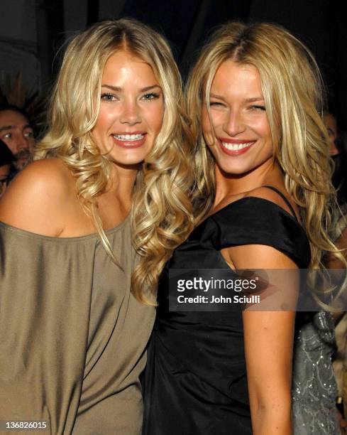 Tori Praver and Veronica Varekova during 2007 Sports Illustrated Swimsuit Issue Party - Inside at Pacific Design Center in Los Angeles, California,...