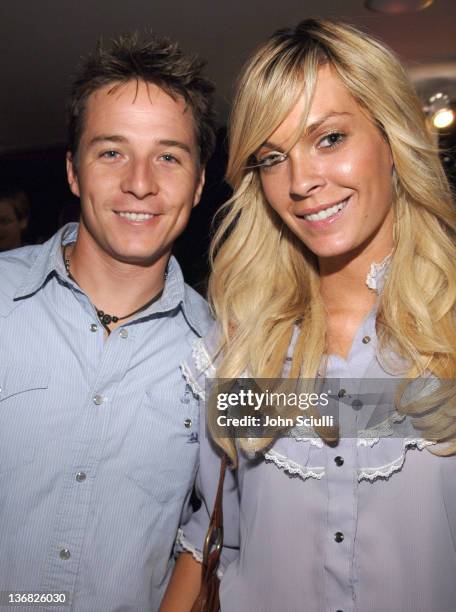 Travis Wade and Jasmine Dustin during Ultimatebet.com, Kari Feinstein and Mike McGuiness Host Celebrity Poker Tournament to Honor Clifton Collins...