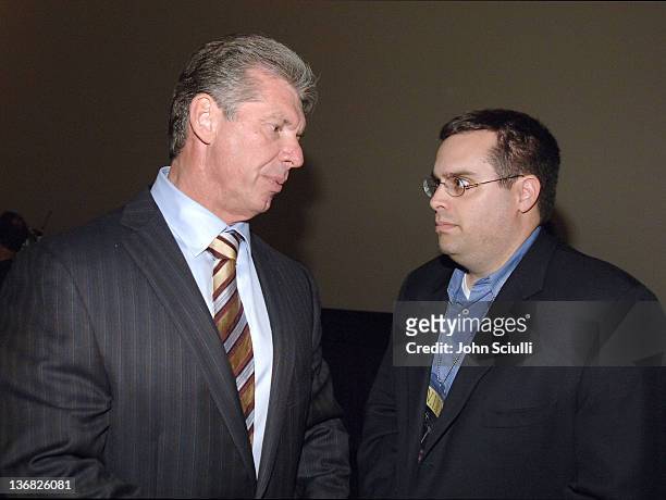 Vince McMahon, Chairman of WWE and Jed Blaugrund, Co-Executive Producer