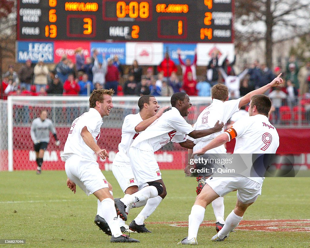 NCAA Men's Soccer - Championship - Maryland vs St Johns - November 27, 2005