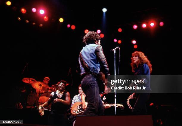 Bruce Springsteen, Patti Scialfa and the E Street Band perform at Los Angeles Sports Area during the "2018 Born in the U.S.A. Tour ", October 25,...