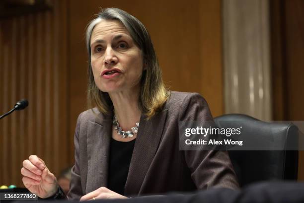 Fiona Hill, former senior director for Europe and Russia at the National Security Council, testifies before the Commission on Security and...