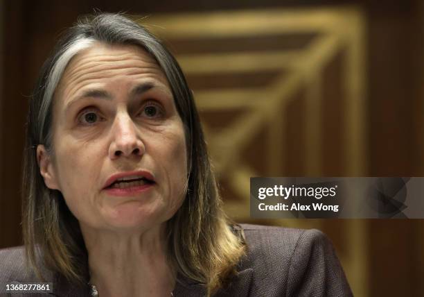 Fiona Hill, former senior director for Europe and Russia at the National Security Council, testifies before the Commission on Security and...