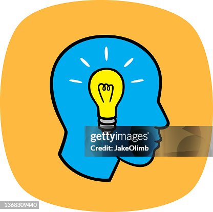 Profile Lightbulb Doodle Profile Lightbulb Doodle