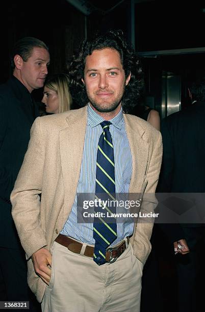 Polo Inc. Executive David Lauren arrives at GQ Magazine's 45th Anniversary Extravaganza September 4, 2002 at Pressure in New York City.