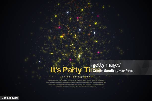 gold lights rays scene background, it's party time. - awards night stock illustrations