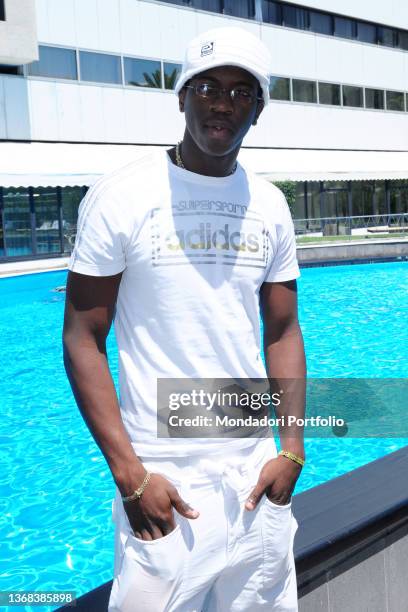 The cuban athlete Dayron Robles attends the photocall of the Golden Gala of athletics at the hotel Sheraton. Rome , July 9th, 2009