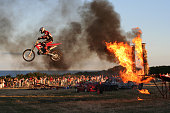 Bike Jumping Through Fire