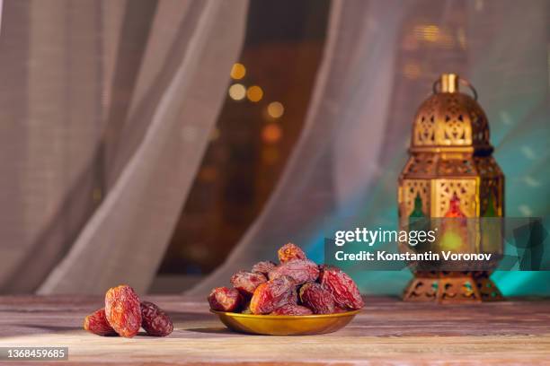 the muslim feast of the holy month of ramadan kareem. - dates fruit stock pictures, royalty-free photos & images