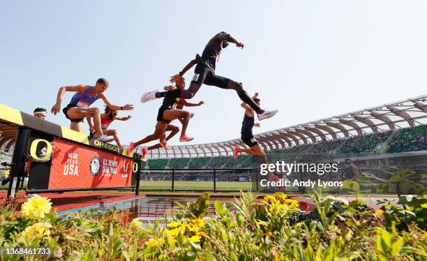 Men 3000 Meter Steeplechase at Hayward Field on June 26, 2021 in Eugene, Oregon.