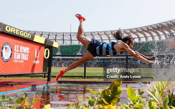 Men 3000 Meter Steeplechase at Hayward Field on June 26, 2021 in Eugene, Oregon.