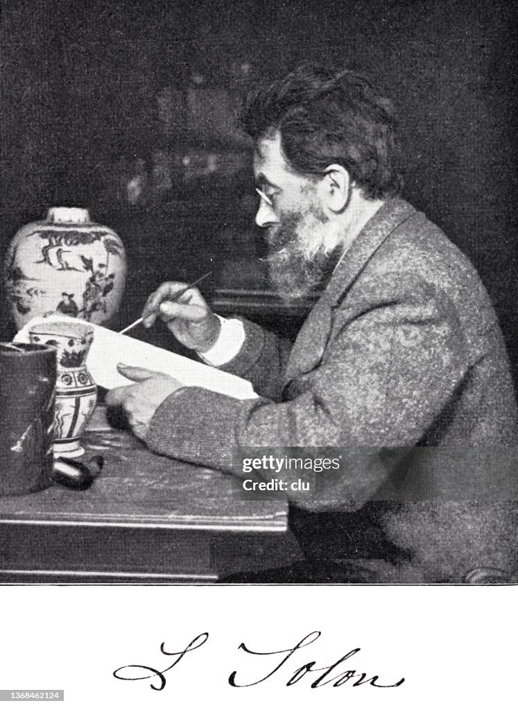 Marc-Louis-Emanuel Solon, French porcelain artist