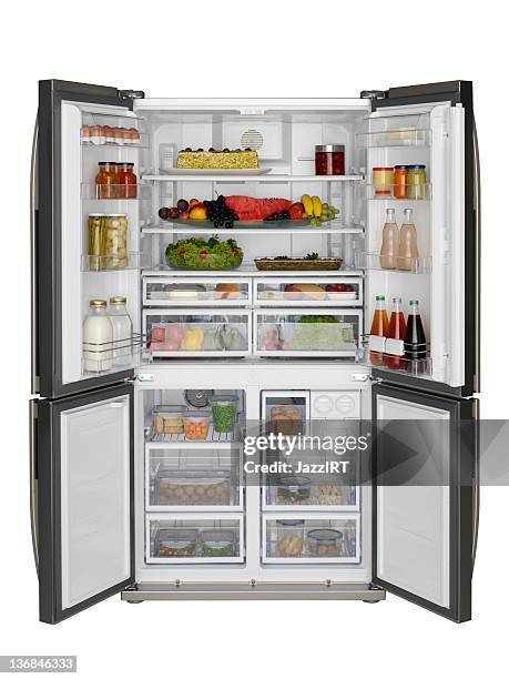 冷蔵庫 - 冷凍 食品 ストックフォトと画像
