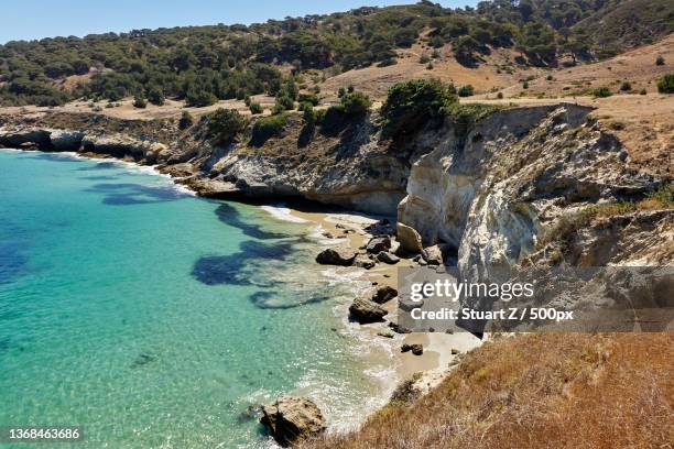 santa rosa island,scenic view of sea against clear sky,ventura,california,united states,usa - ventura california stock pictures, royalty-free photos & images