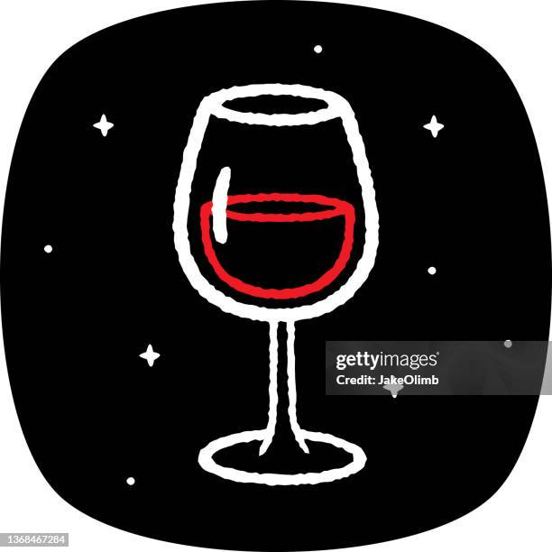 wine glass doodle 3 - vineyard worker stock illustrations